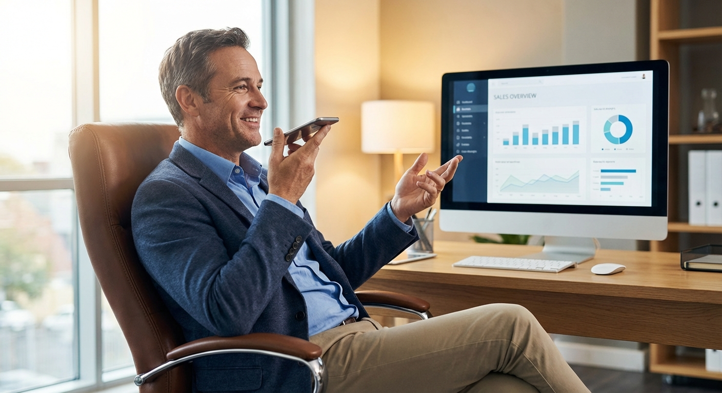 CEO using ZapSight voice query